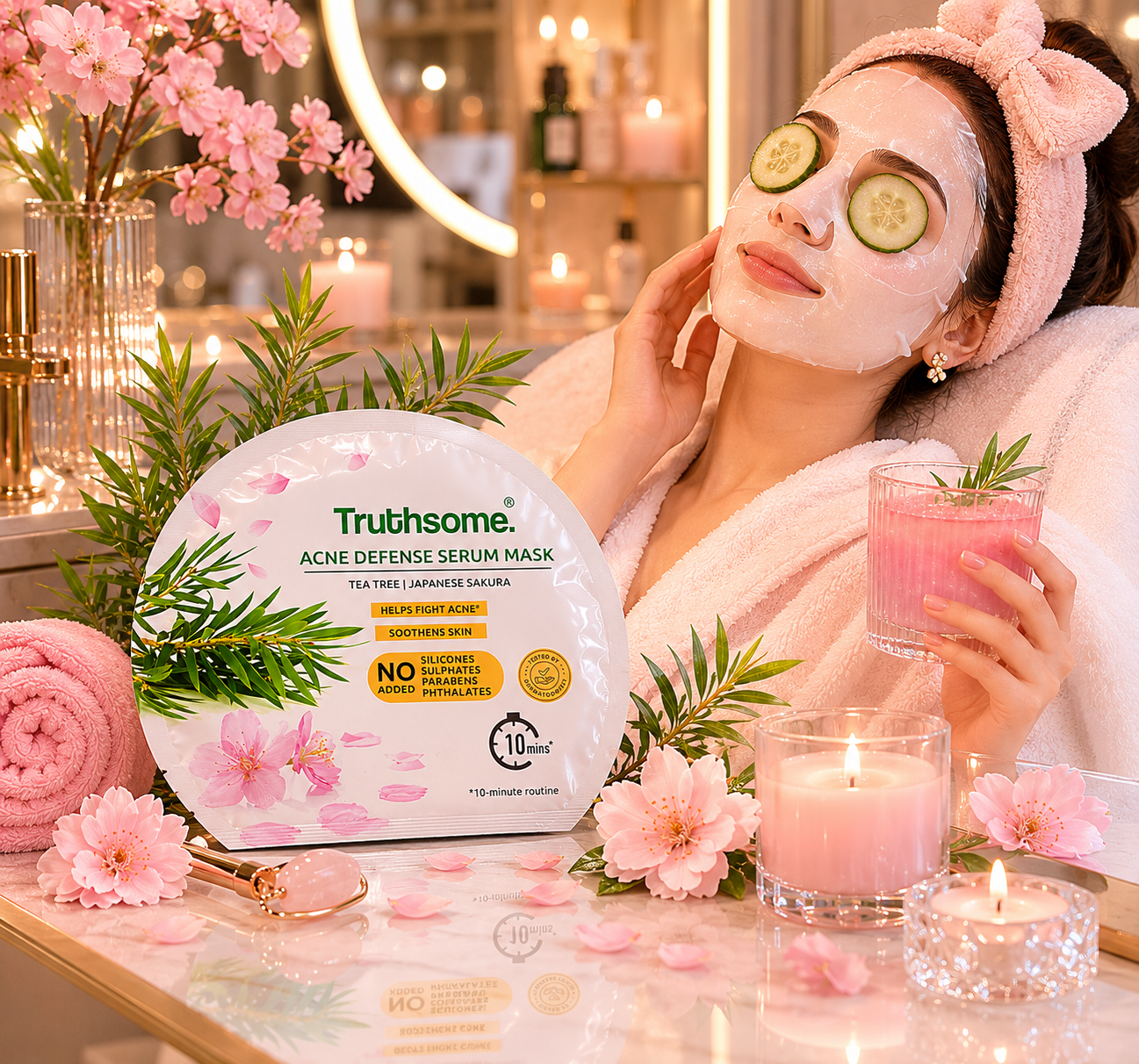 Serum face mask