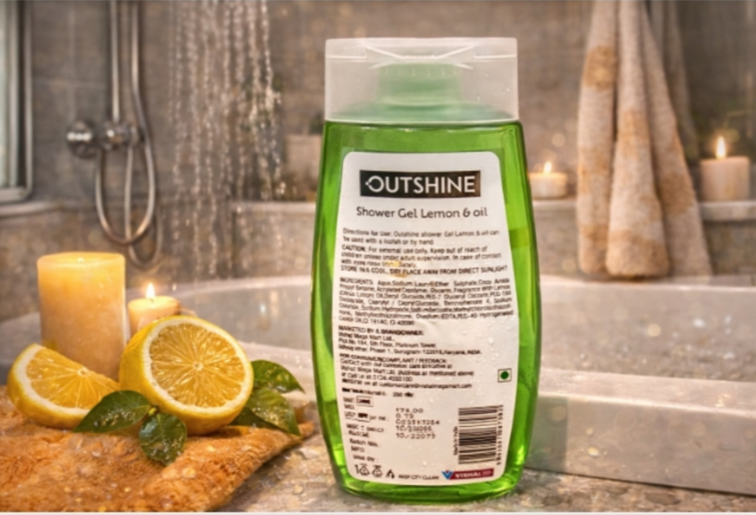 Out shine shower gel lemon 250ml